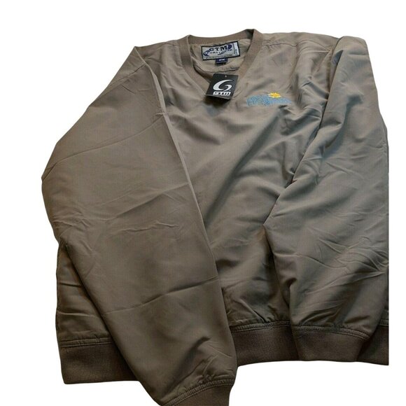 Sportswear Big 2X Beige 100% Polyester Rain Jacket  Golf Sportswear Golf 35c - Picture 7 of 12